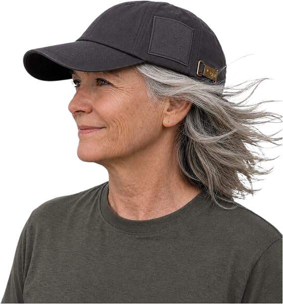 Wind Noise Reduction Cochlear Implant Hat Charcoal Gray