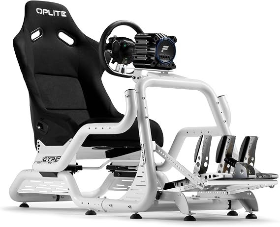 OPLITE Cockpit de simulation GTR S8 Infinity Force Blanc