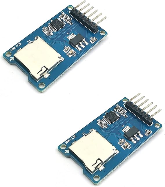 FainWan 2PCS Micro SD Storage Board Memory Shield Expansion Module 6 Pin SPI Interface Mini TF Card Adapter Reader