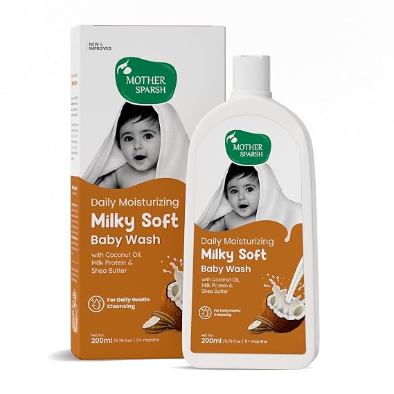 Mother Sparsh Baby Wash - Moisturizing, Normal to Sensitive Skin