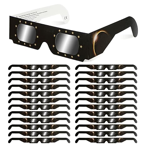 Solar Eclipse Glasses ISO 12312-2 Approved Cardboard Pack 10