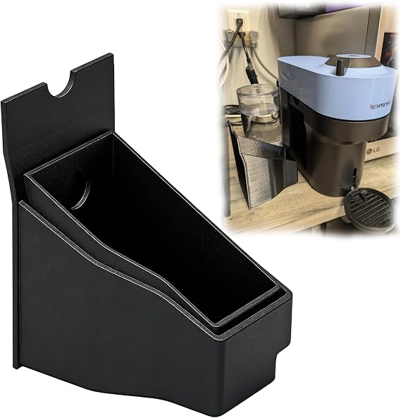 Capsules Container with Tray, Compatible with Nespresso Vertuo Pop& Vertuo Pop+ Deluxe – Replacement Capsule Holder, Easy to Clean
