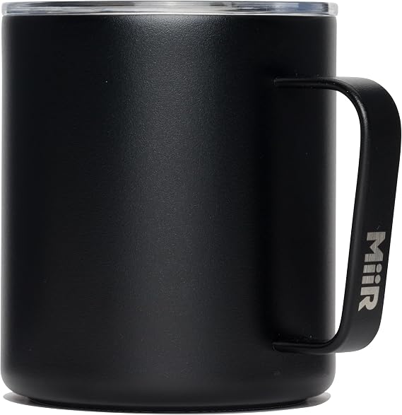 MiiR Camp Cup, 12oz - Double Wall Vacuum Insulated, Stainless Steel with Splash-Proof Slide Lid