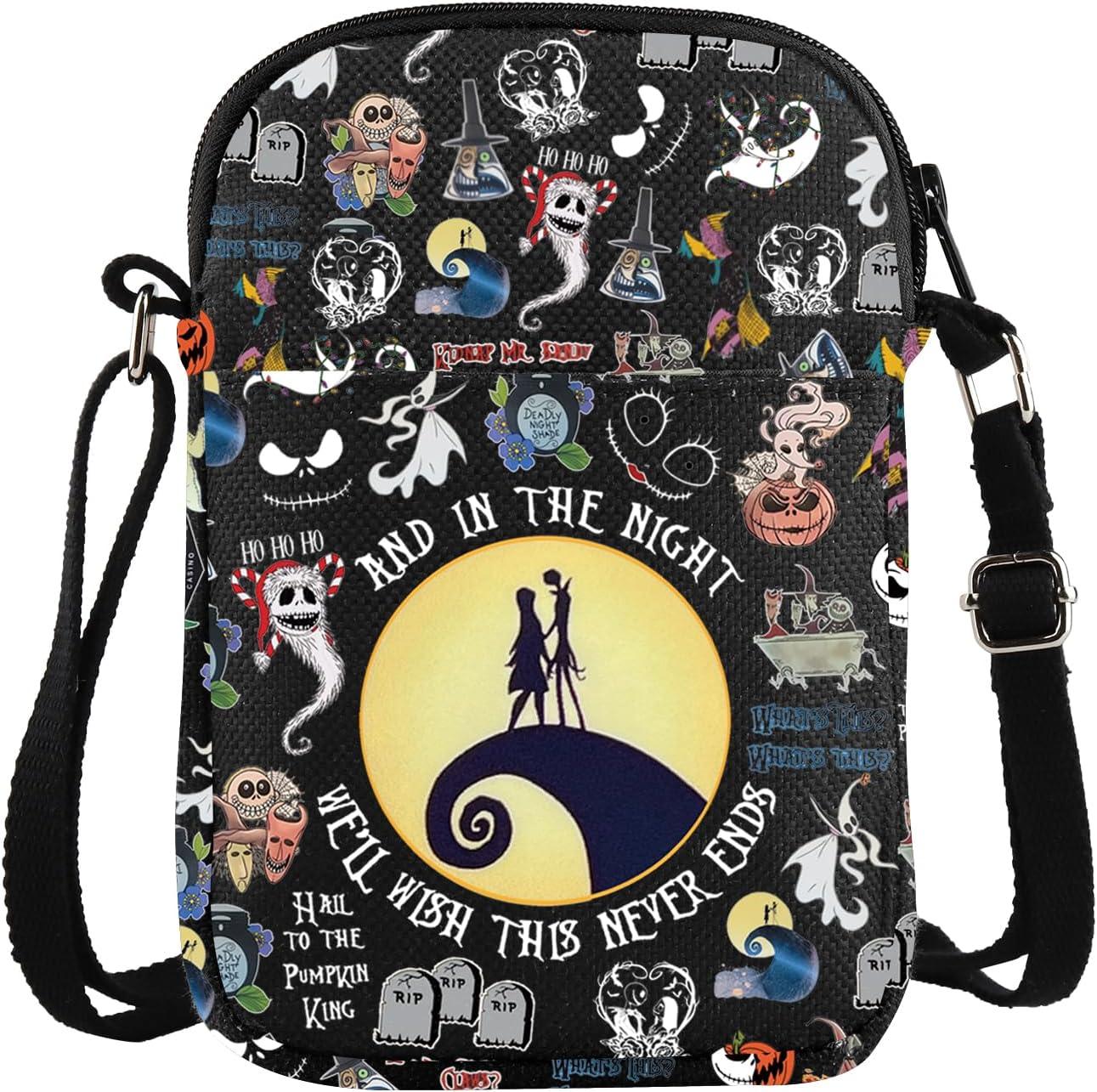 Nightmare Umhängetasche Jack Sally Messenger Bag Halloween Party Geschenk Nightmare Halloween Umhängetasche