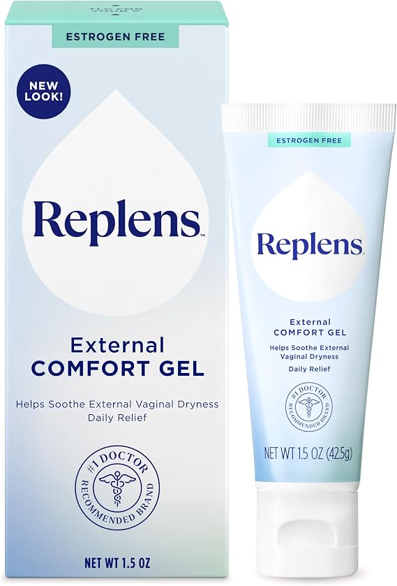 Replens External Comfort Gel to Soothe Vaginal Dryness, 1.5 Oz
