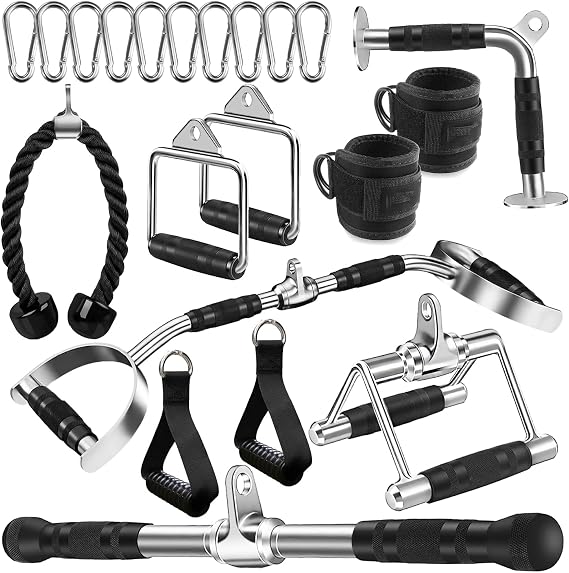 Cable Machine Attachment LAT Pulldown Attachments Cable Machine Accessories for Home Gym