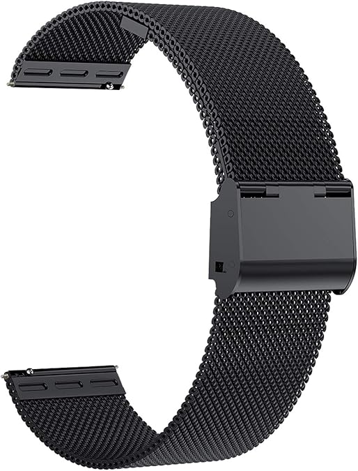 Watch Bands,16mm 18mm 20mm 22mm Replacement Stainless Steel Metal Mesh Band,Quick Release Watch bands Metal Bolt,Smart Watch Wristbands for Men Women.