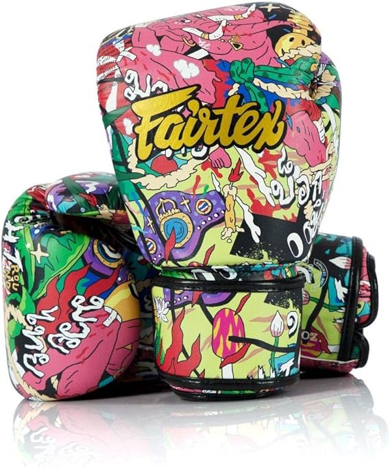 Fairtex x URFACE Boxing Gloves, Synthetic Leather Muay Thai Kickboxing Gear