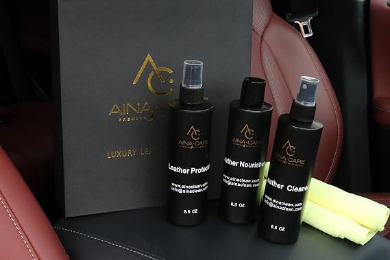 Complete Leather Care Kit Cleaner, Conditioner & Protection Restores & Preserves Leather Furniture, Car Seats, Shoes, Bags & More