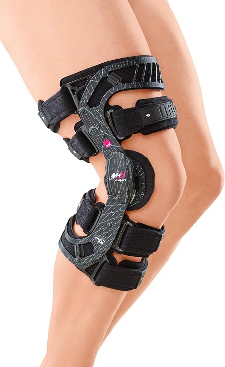 M. 4s Comfort Functional Knee Brace, Right, Black, Medium - Standard