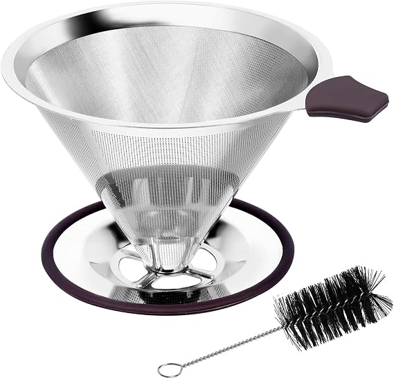 Small Pore Over Coffee Dripper Small Small Small Metallic556