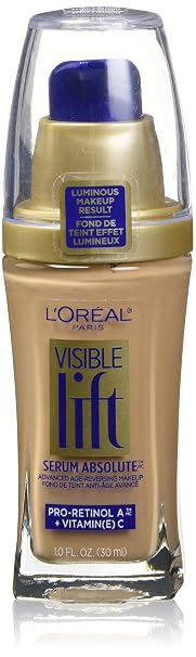 L'Oreal Paris Visible Lift Serum Absolute Foundation, Buff Beige, 1 fl. oz.