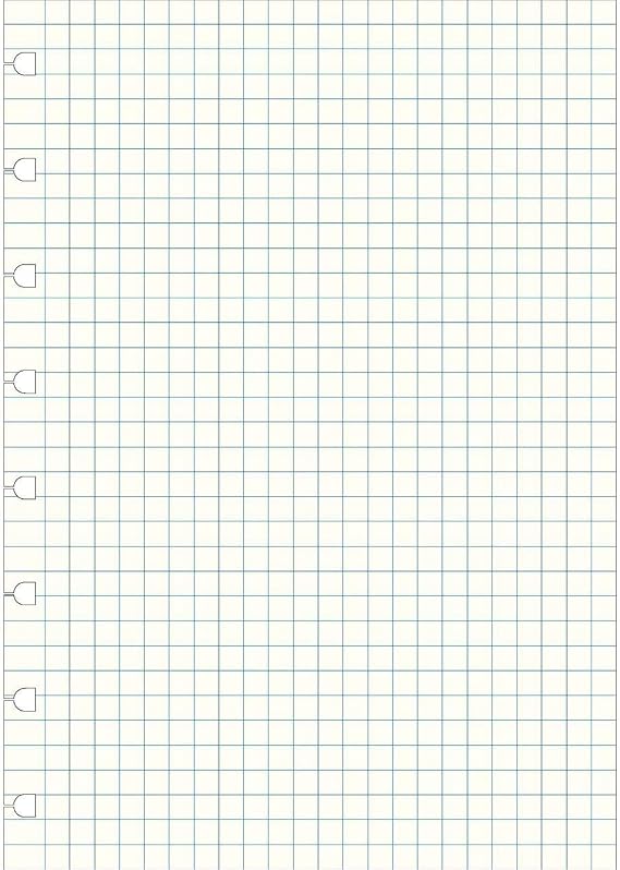 Filofax A5 Squared Notes for Refillable Notebook - White