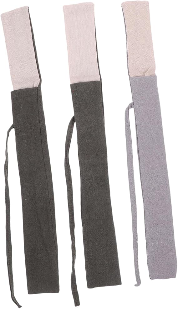 3Pcs Linen Incense Stick Storage Pouches Durable Cotton Holders for Agilawood Tubes Style Bags for Incense Sticks Versatile Linen Containers for Home Use
