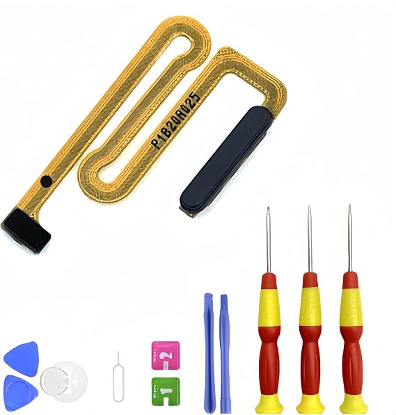 Galaxy A13 5G Power Button Flex Cable Replacement for Samsung Galaxy A136U Fingerprint Sensor Home Button Flex Cable Connector Replacement Parts 6.5 Inches(US Version) (Black)