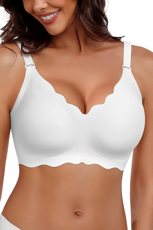 HORISUN Women Seamless Wireless Jelly Bra Push Up Comfortable Bralette