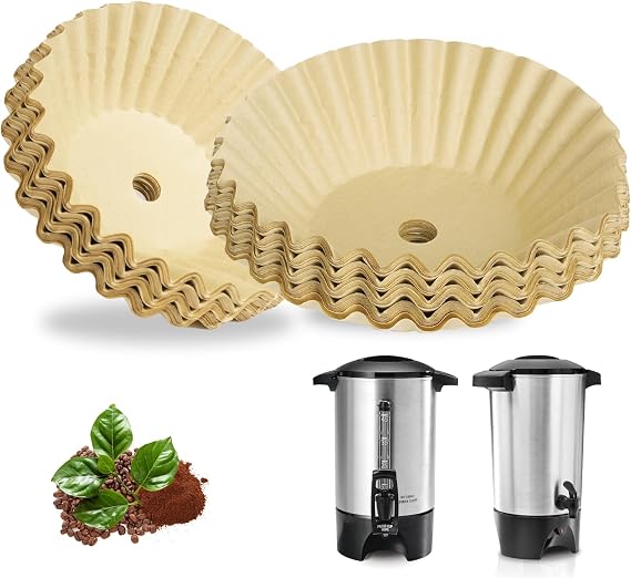 150Pcs Unbleached Paper Coffee Filters for Hamilton Beach 45 Cup 40515G