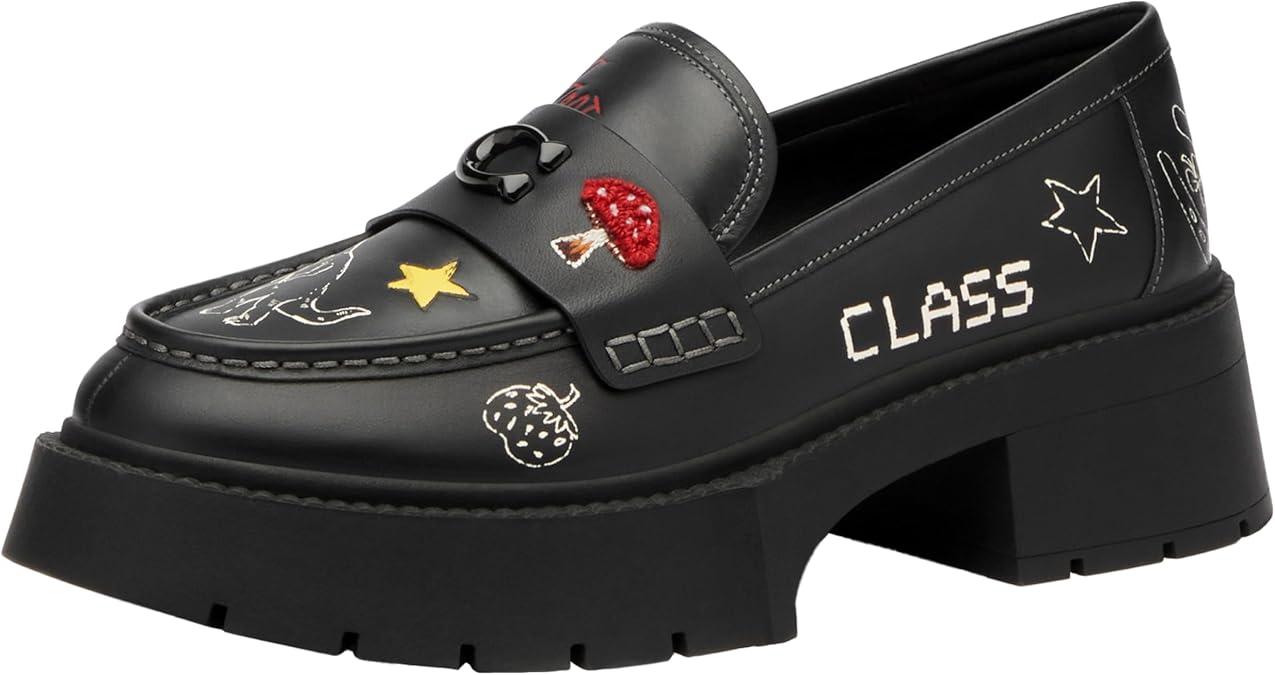Coach Women's Leah Platform Loafer with Sketch PrintLoafer