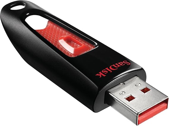 SanDisk Ultra 32 GB USB Flash Drive USB 3.0 Up to 130 MB/s Read, Black
