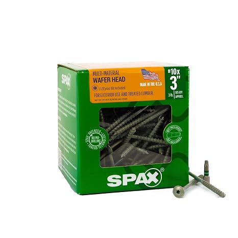 #10 x 3 Exterior Wafer Head Construction Screw (185 pcs) T20+ T-Star Plus HCR-X