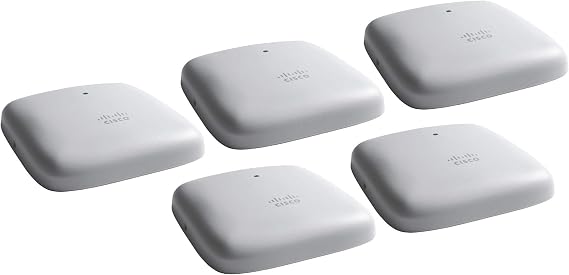 Cisco Business 240AC 802.11ac 4x4 Wave 2 Access Point 2 GbE Ports - Ceiling Mount - 5 Pack Bundle, Limited Lifetime Protection (5-CBW240AC-B)