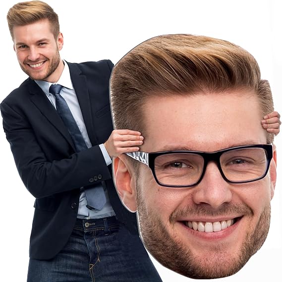 1 Pc, Custom Big Head Cutout | Fun Face Cardboard Cutout | Life Size face | Upload Your Photo - 3 ft