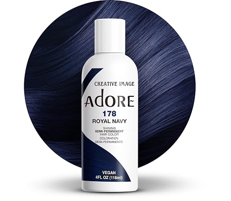 Adore Shining Semi Permanent Hair Colour 178 Royal Navy