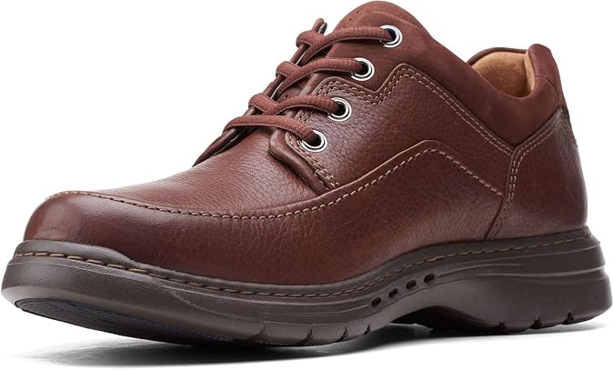 Clarks Un Brawley Lace Leather Shoes