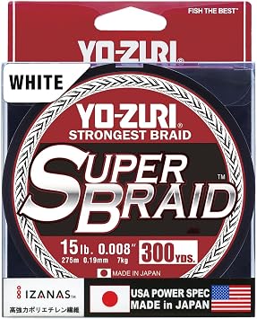 Yo-Zuri SuperBraid - White, 300 Yards by Yo-Zuri