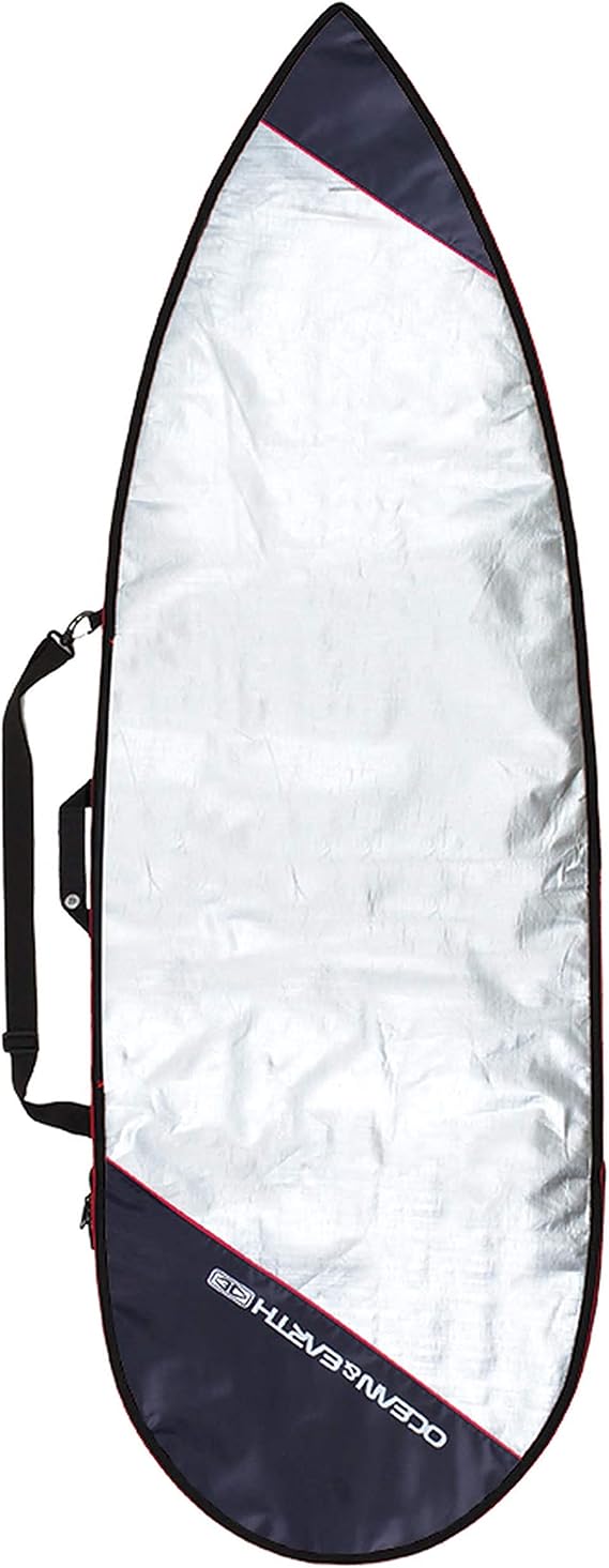 Ocean and Earth Barry Basic Shortboard Surf Cover - Red - UV Sun Protection and SPF Properties