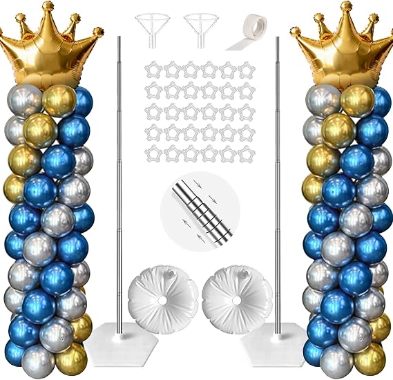 Balloon Column Stand Kit Sets of 2, Balloons Tower Adjustable 80 Inch