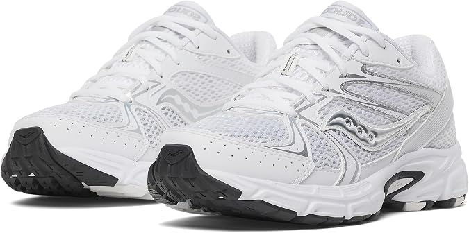 Saucony Womens Ride Millennium White/Silver 7.5 Medium
