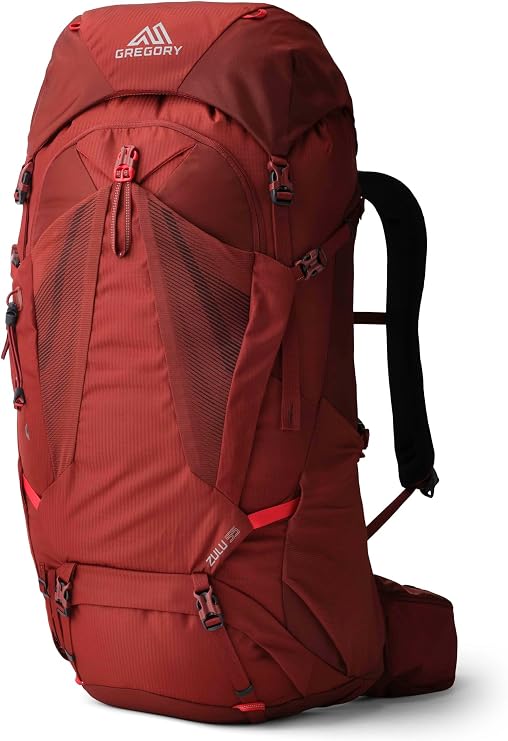 Gregory Zulu 55L Hiking/Backpacking Pack, Small/Medium, Rust Red