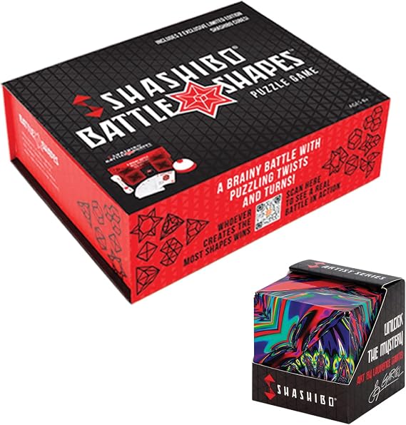 Shashibo DODECA Magnetic Puzzle Cube and Battle Shapes Puzzle Game