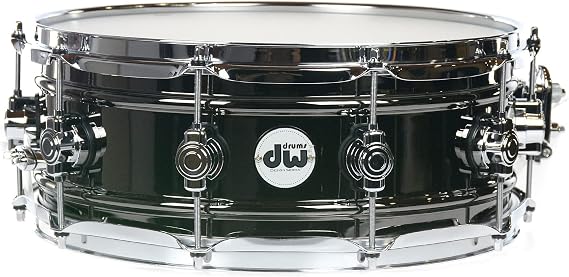 DW Design Series 6.5x14" Snare Drum - Black Nickel Over Brass (N1060MHS)