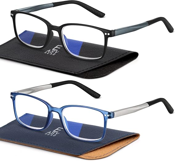 EASY READ 2 Pairs Sporty Style Reading Glasses Men