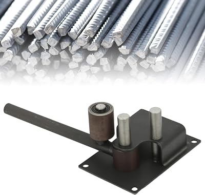 AIWFL Heavy Duty Manual Rebar Bender,Bendable Diameter 4-14mm Steel Rod,Industrial Metal Bending Tools,Metalworking Hand Tool for DIY Production,Deformed Rod Folding Machine