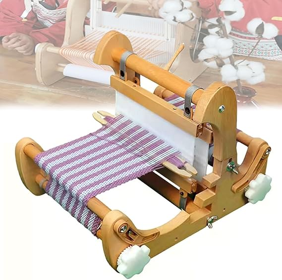 DIY Hand-Knitting Weaving Machine, Foldable Weaving Frame Loom, Adjustable Weaving Density, for Beginners, Craft Artist