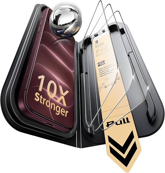 ESR 3 Pack for iPhone 18 Pro Max/17 Pro Max Screen Protector, Armorite Pro
