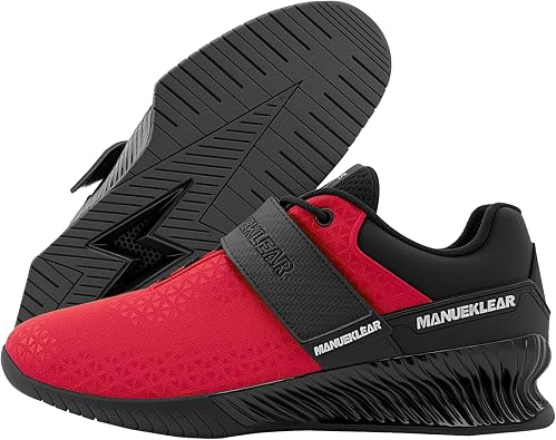 MANUEKLEAR Weight Lifting Shoes Men, Professional Training Weightlifting Shoes, Squat Shoes for Powerlifting with Rubber Non-Slip Sole