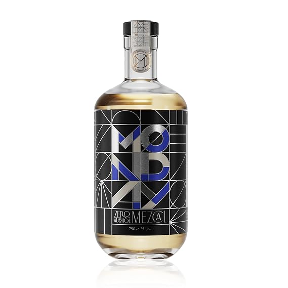 MONDAY Zero Alcohol Mezcal An Award Winning Non-Alcoholic Spirit with Zero Carbs, No Sugar, 0 Calories - 750ml