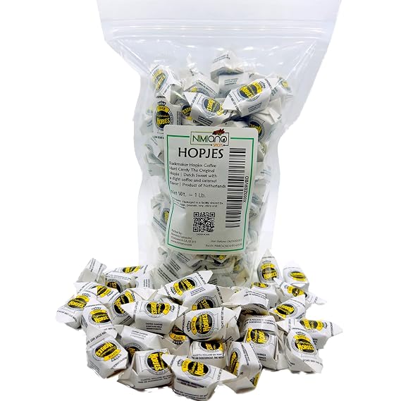 Rademaker Hopjes Coffee Candy | The Original Hopje | Dutch Sweet with a slight coffee and caramel flavor | Product of Netherlands | (1 lb.)