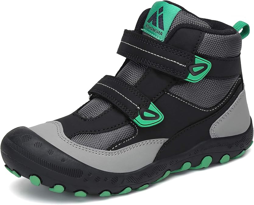 Mishansha Kids Hiking Boots Toddler Boys Girls Hiking Shoes Outdoor Trail | Kids Sneakers Anti-Collision, Water-Resistant, Non-Slip Athletic Trekking Shoes for Walking, Camping, School& Play Outdoor