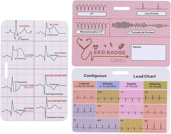 ECG Card 3-Piece ECG Reference Set