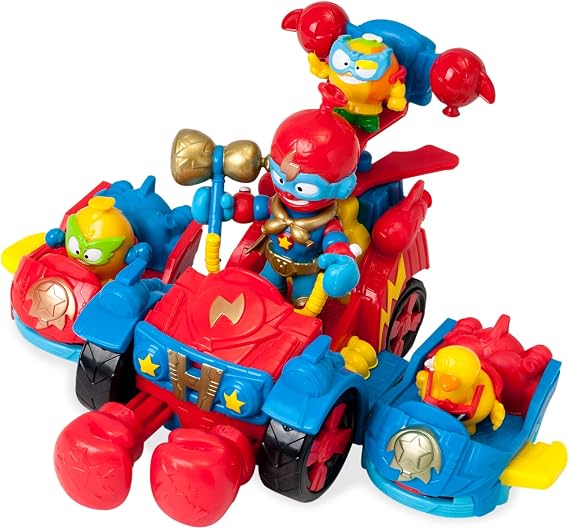 SUPERTHINGS Balloon Boxer – Large vehicle plus two attachable vehicles, 3 SuperThings and 1 exclusive Kazoom Kid