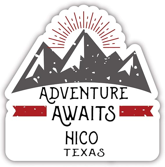 Hico Texas Souvenir 4 Inch Vinyl Decal Sticker