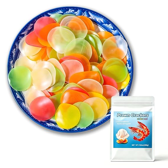 Colored Prawn Crackers 7.05oz (200g),Fried Shrimp Chips|Crispy&Tasty
