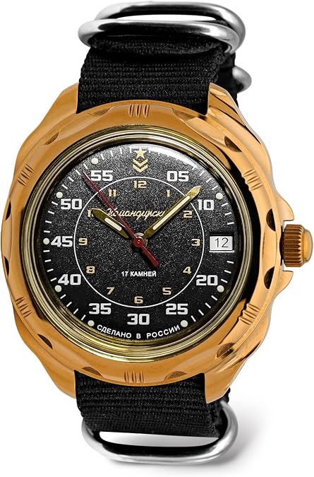 VOSTOK | Komandirskie Classic Red Army Commander Russian Military Mechanical Wrist Watch | Fashion | Business | Casual Mens Watches | Model Series 179