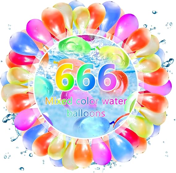 Water Balloons - 666 PCS Self Sealing Quick Fill Water Bombs