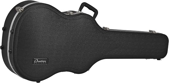 OVATION Guitar Case ABS Case - Original Moulded Case, Suitable for Deep Bowl/Mid-Depth - ABS Shell - Aluminium Profile - Shock Absorber - Plush Lining - Accessory Compartment, 8158-G